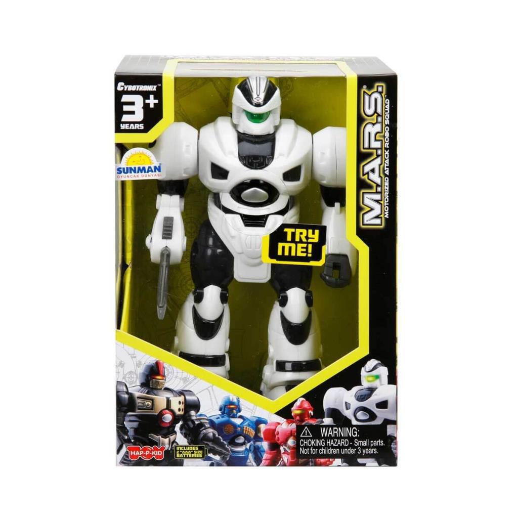M.A.R.S. Sesli ve Işıklı Yürüyen Robot 18 cm. M.A.R.S. Sesli ve Işıklı Yürüyen Robot 18 cm.