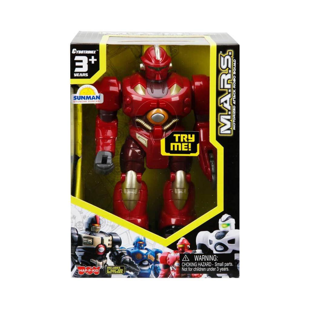 M.A.R.S. Sesli ve Işıklı Yürüyen Robot 18 cm. M.A.R.S. Sesli ve Işıklı Yürüyen Robot 18 cm.