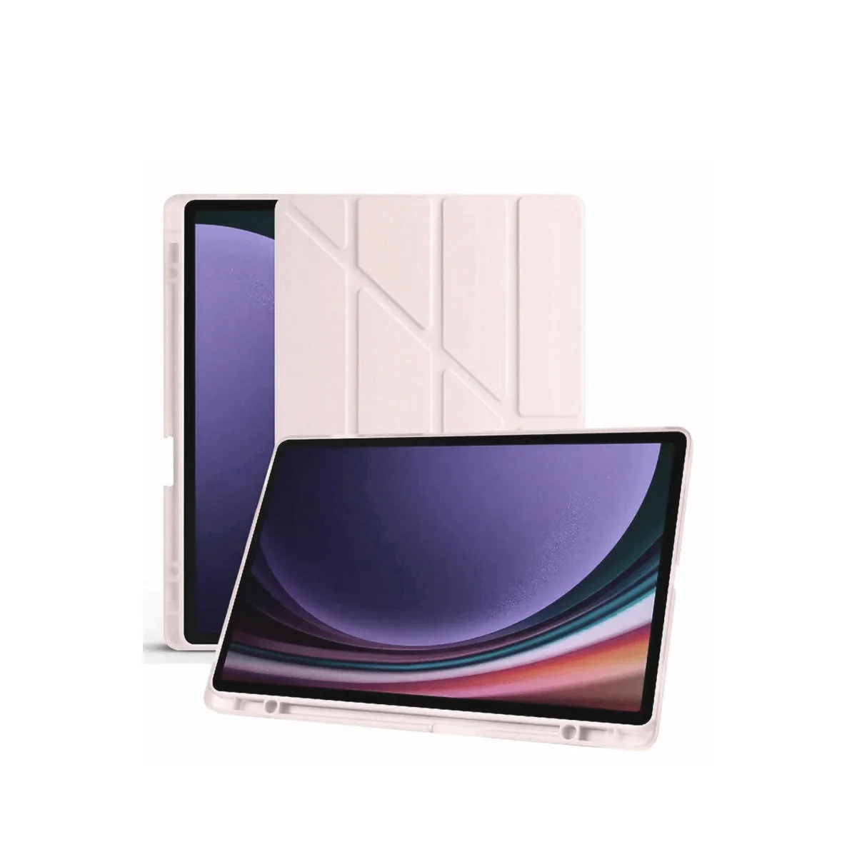 Mars Tablet Kılıfı: Galaxy X610 Tab S9 FE Plus 12.4 Kalemlikli ve Rose Gold