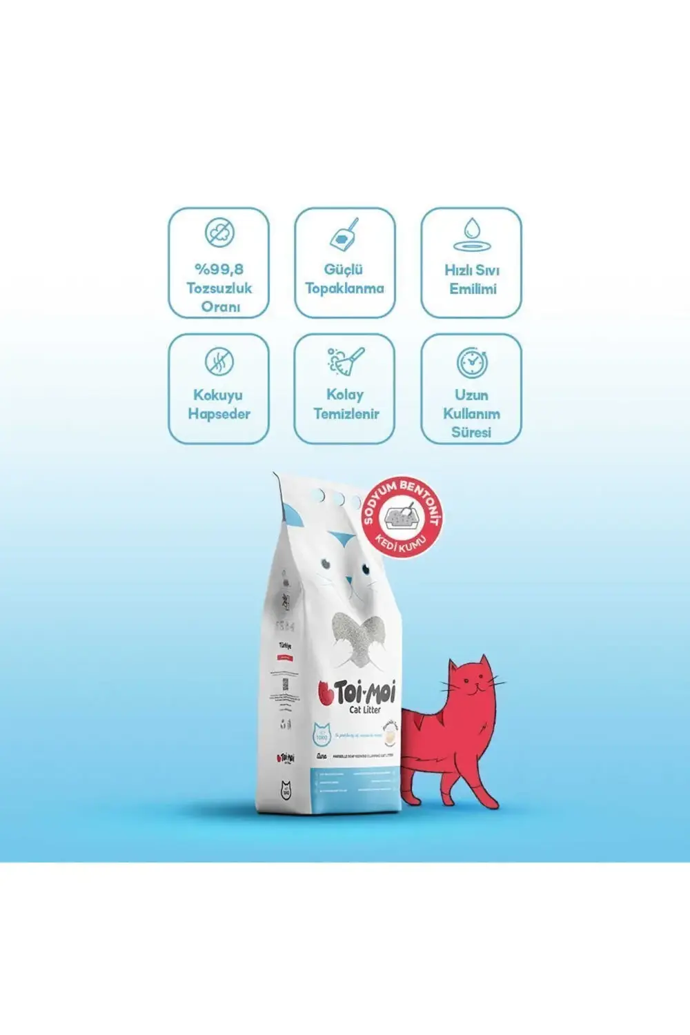 Marsilya Sabunu Kokulu Kedi Kumu 10 KG - Toi Moi Sodyum Bentonit