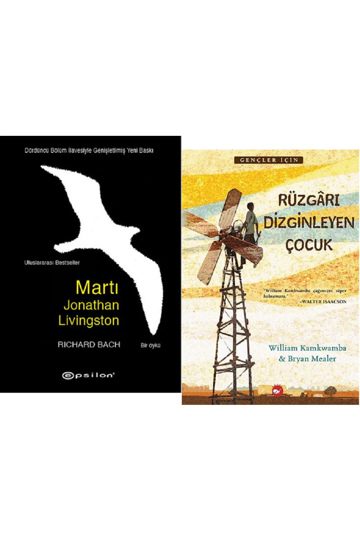 Martı + Rüzgarı Dizginleyen Çocuk / 2 Kitap Set