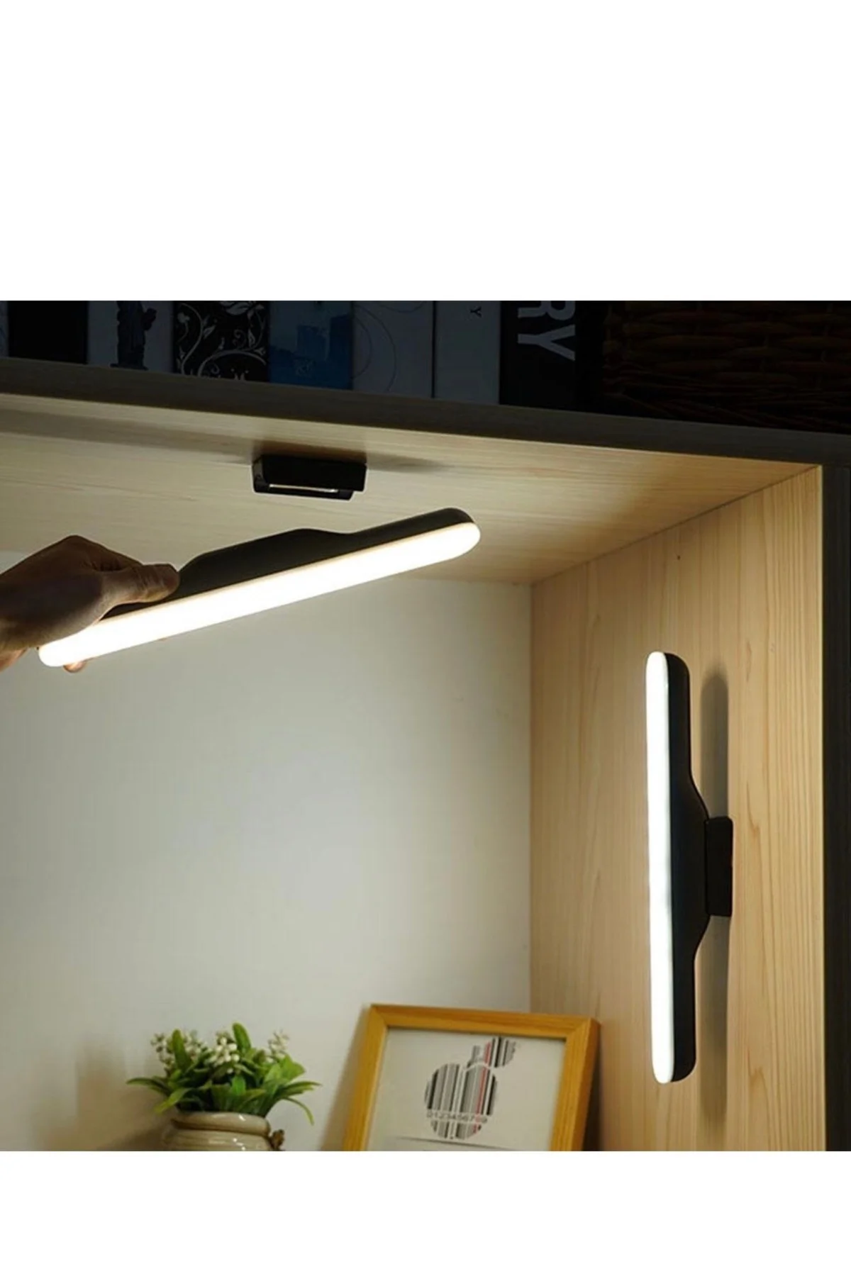 Martı Şarjlı Aplik 6W 3 Renk Mıknatıslı Kabinet Dolap 30x5cm