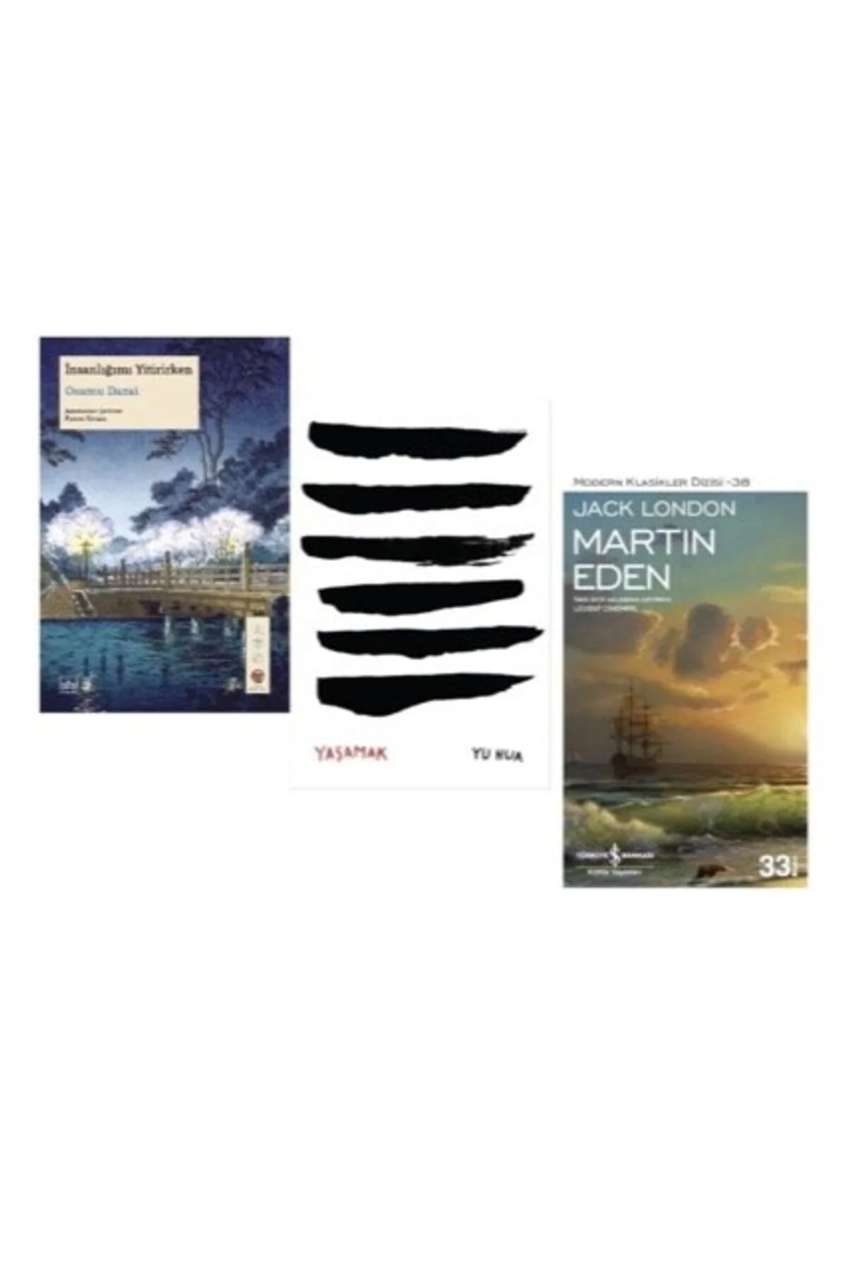 martin eden + yasamak+ insanligimi yitirirken=(3kitap) martin eden + yasamak+ insanligimi yitirirken=(3kitap)