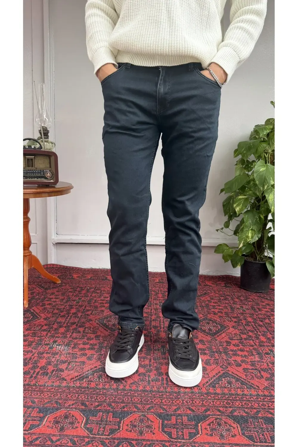 Martin Koyu Yeşil Slim Fit Jean