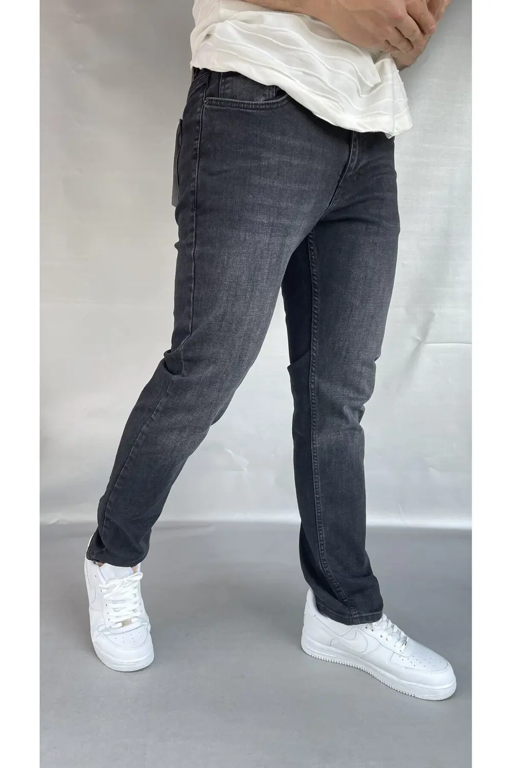Martin Yıkamalı Siyah Slim Fit Jean