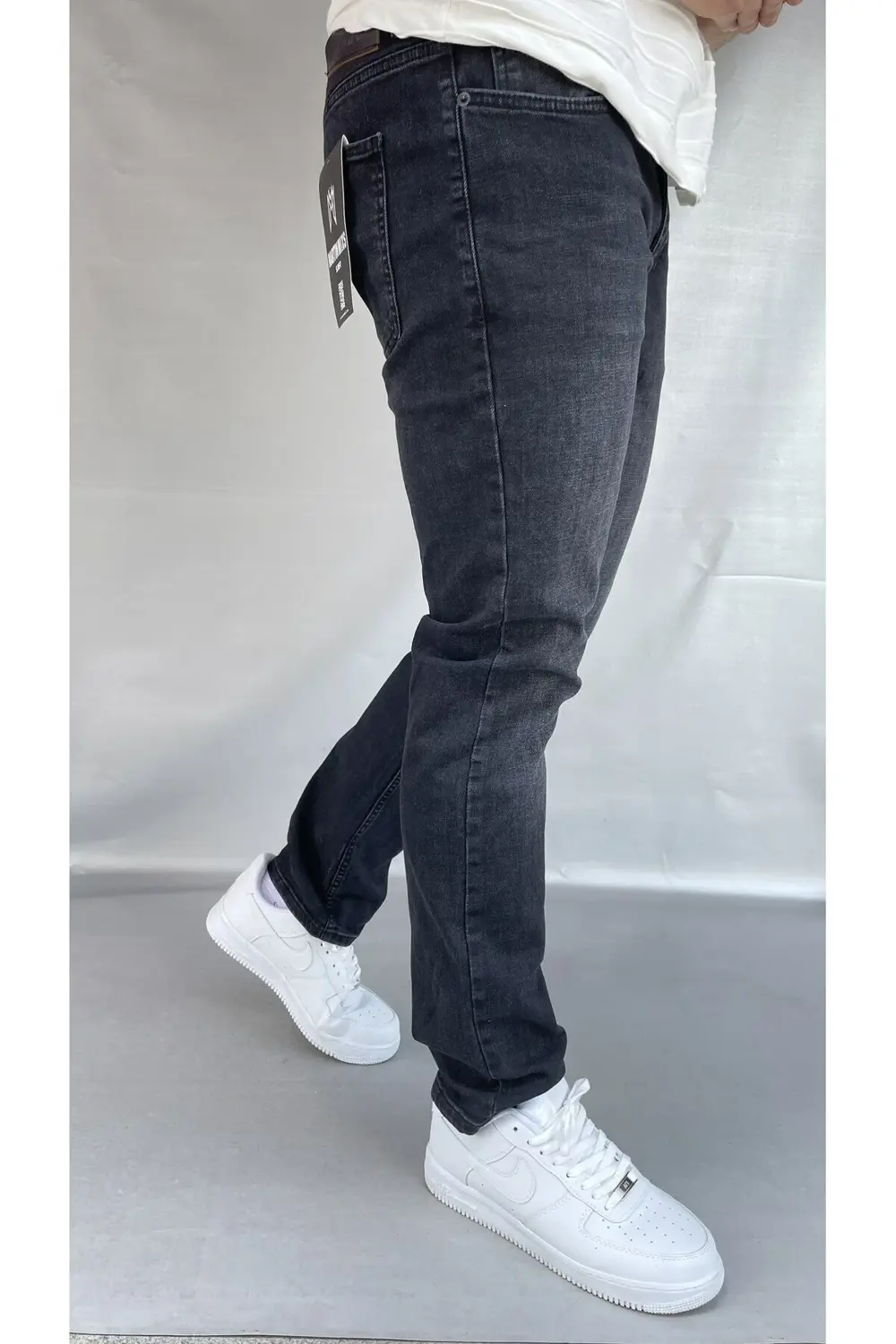 Martin Yıkamalı Siyah Slim Fit Jean