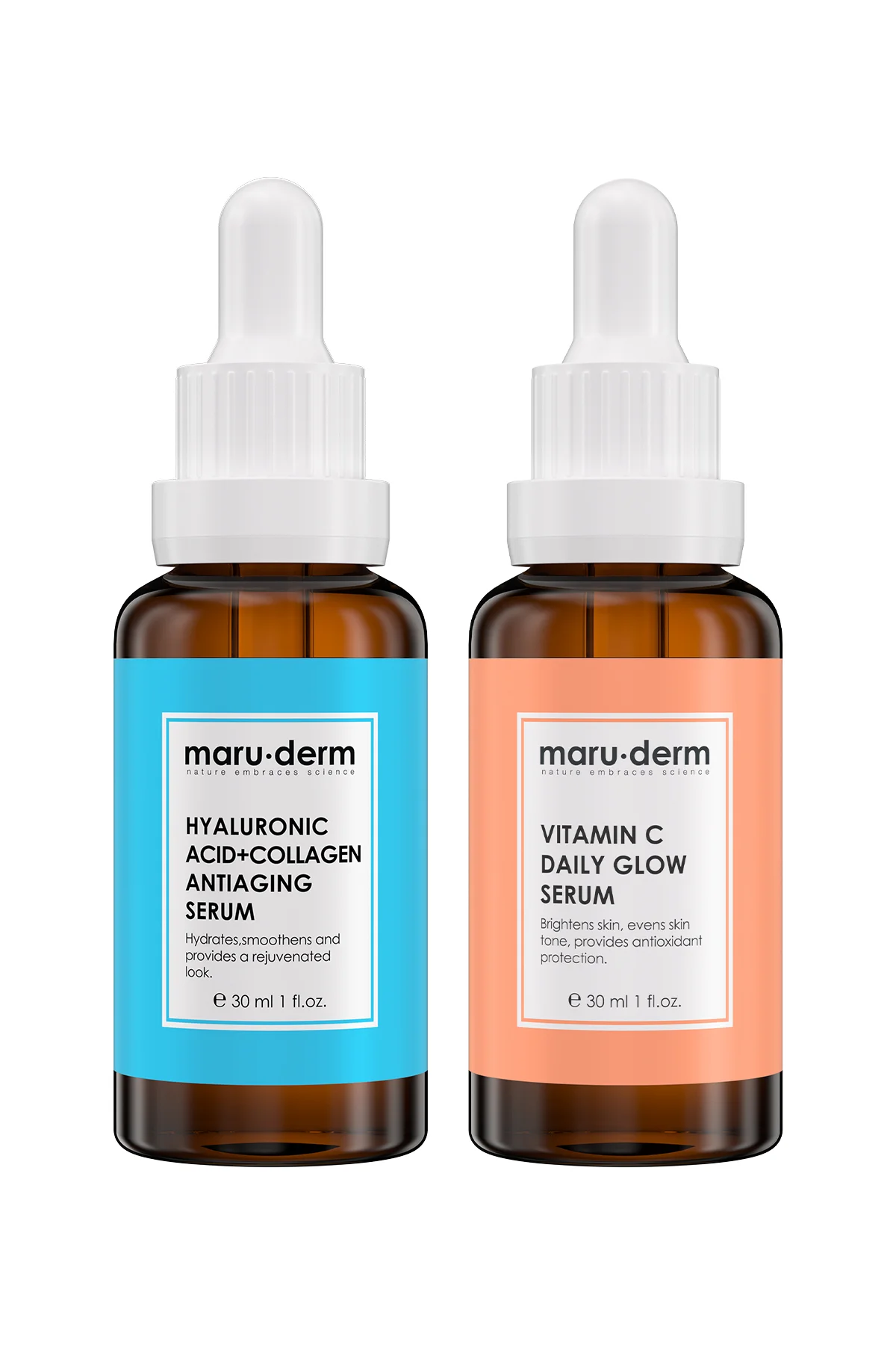 Maruderm 2li Serum Seti - C Vitamini Serumu & Ha Kolajen Serumu M