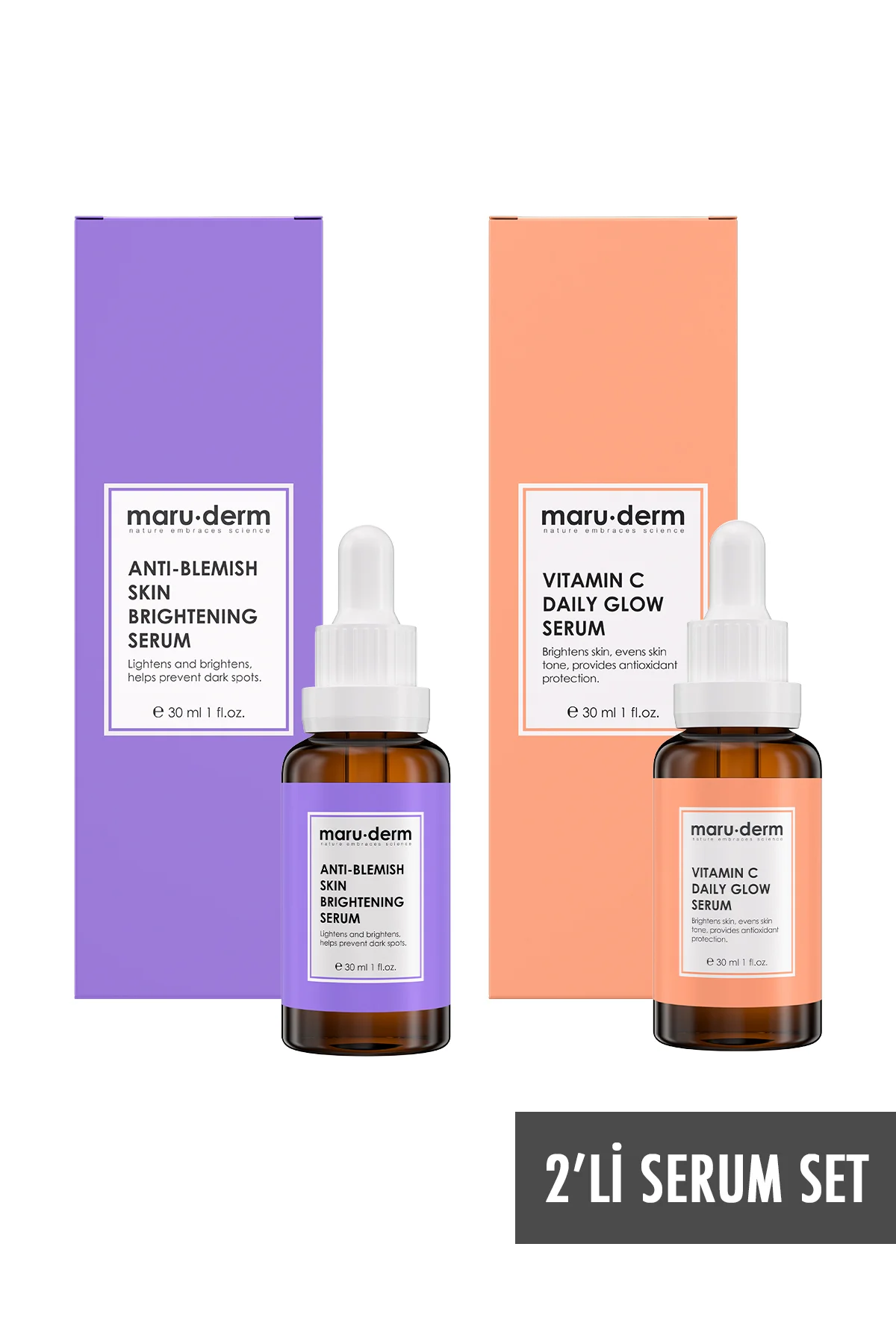 Maruderm 2li Serum Seti - C Vitamini Serumu & Leke Serumu Mrd101