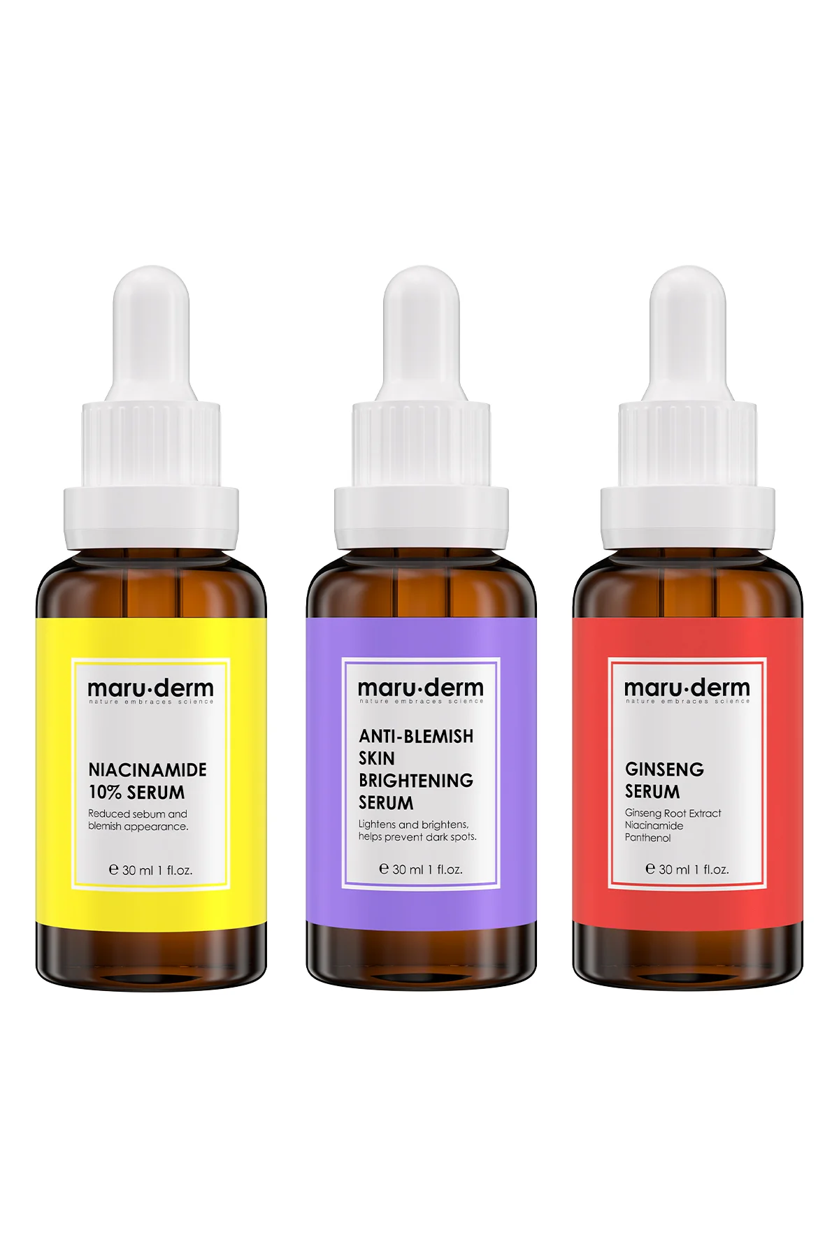 Maruderm 3'lü Fırsat Serum Seti Mrd502 - Niacinamide %10 Serum, G