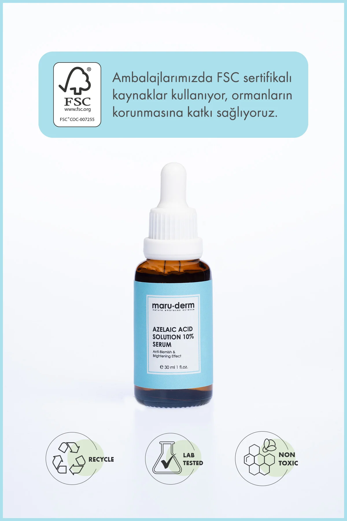 Maruderm Azelaik Asit Solüsyon %10 Aydınlatıcı Leke Karşıtı Cilt 