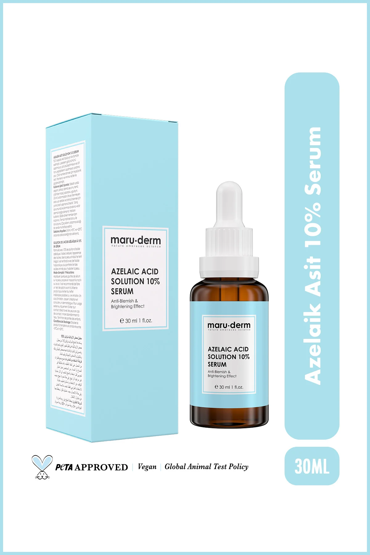 Maruderm Azelaik Asit Solüsyon %10 Aydınlatıcı Leke Karşıtı Cilt 