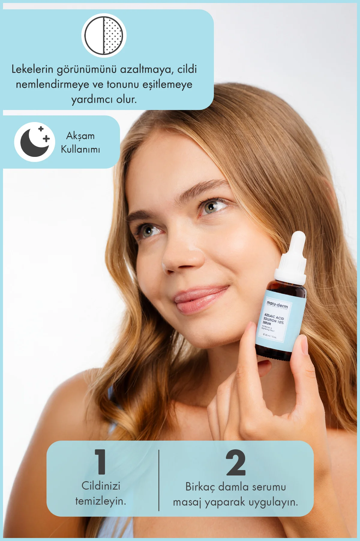 Maruderm Azelaik Asit Solüsyon %10 Aydınlatıcı Leke Karşıtı Cilt 