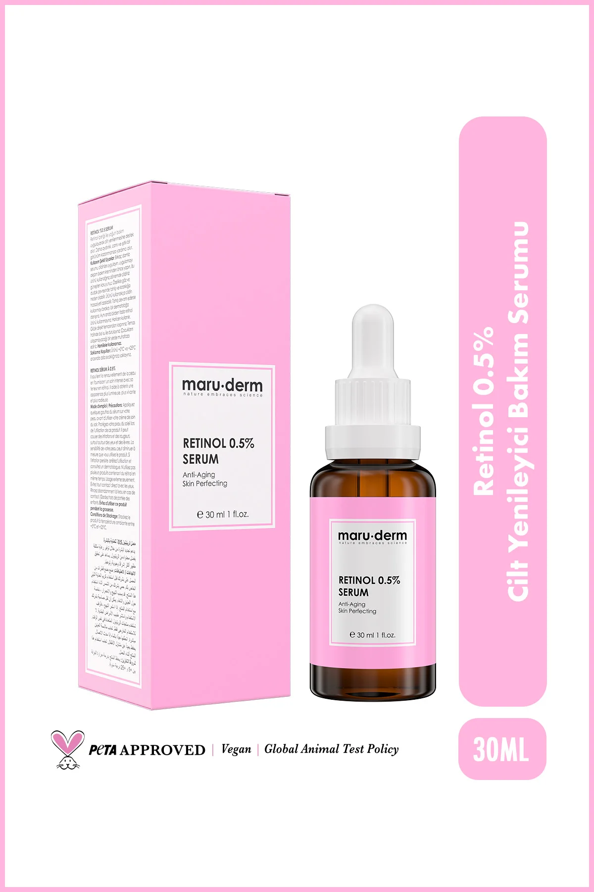 Maruderm Retinol 0.5% Cilt Yenileyici Bakım Serumu 30 ml