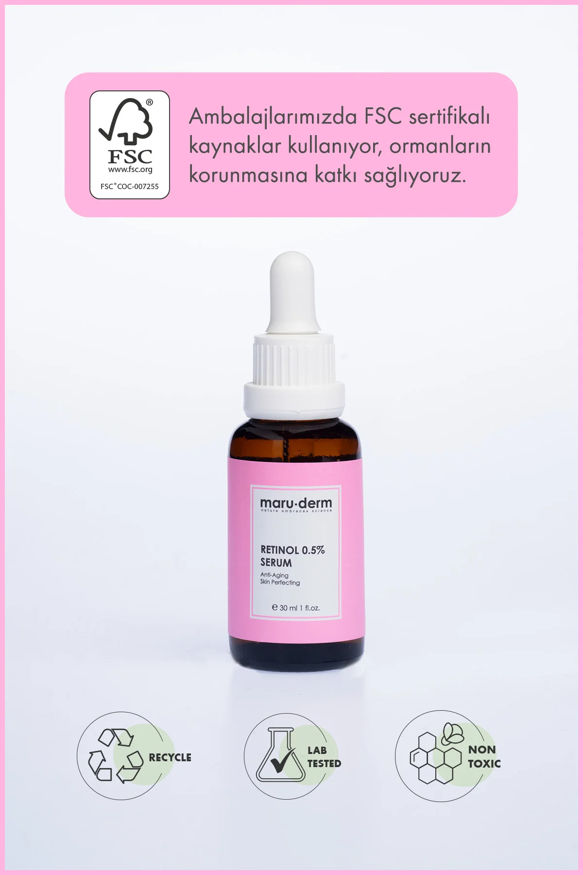 Maruderm Retinol 0.5% Cilt Yenileyici Bakım Serumu 30 ml