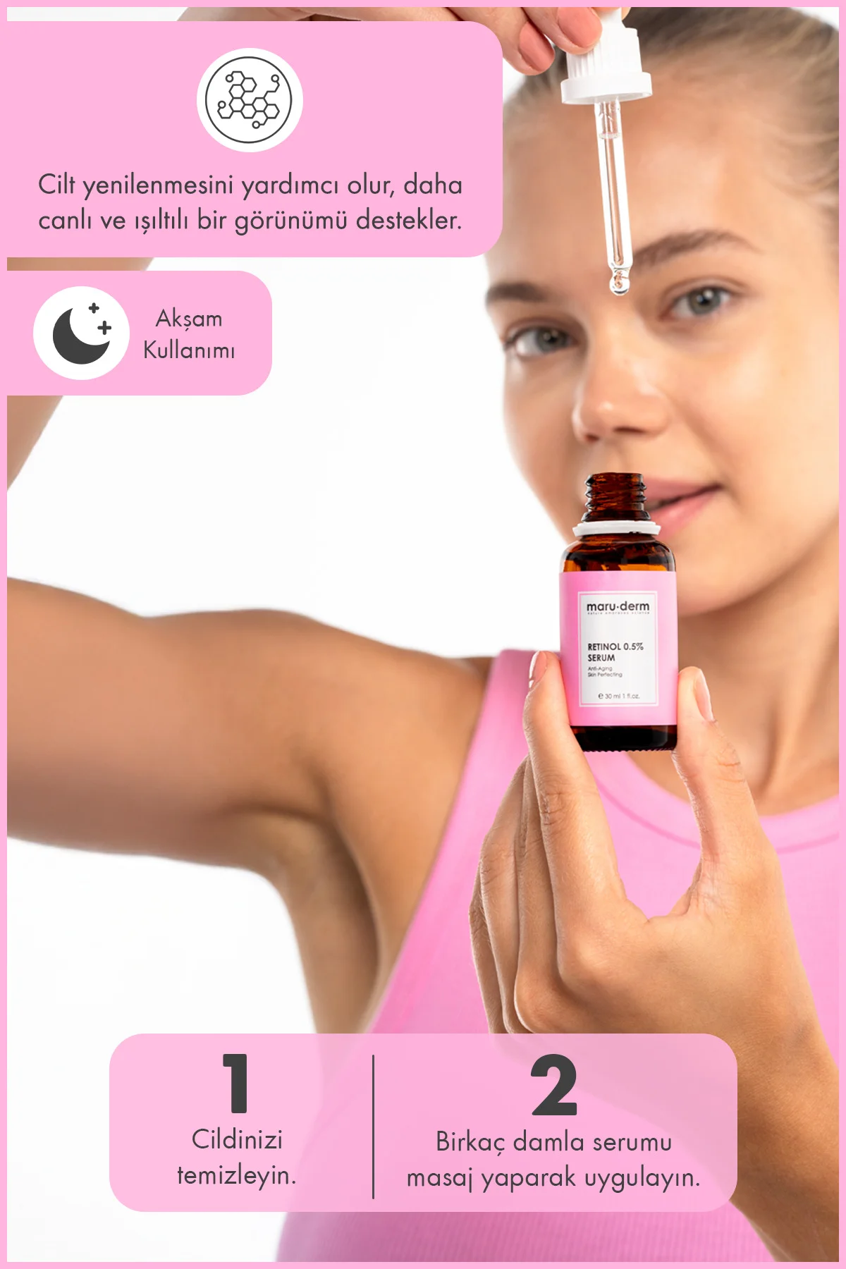 Maruderm Retinol 0.5% Cilt Yenileyici Bakım Serumu 30 ml