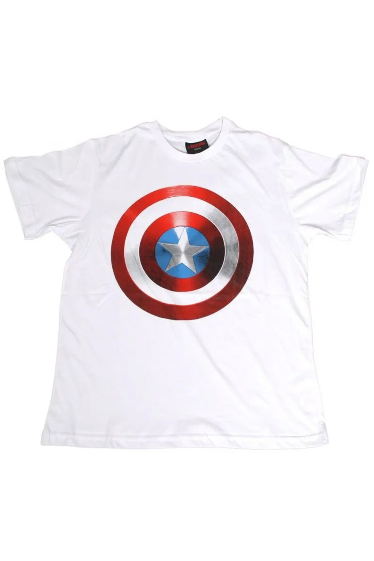 Marvel Captain America Shield Tişört Beyaz