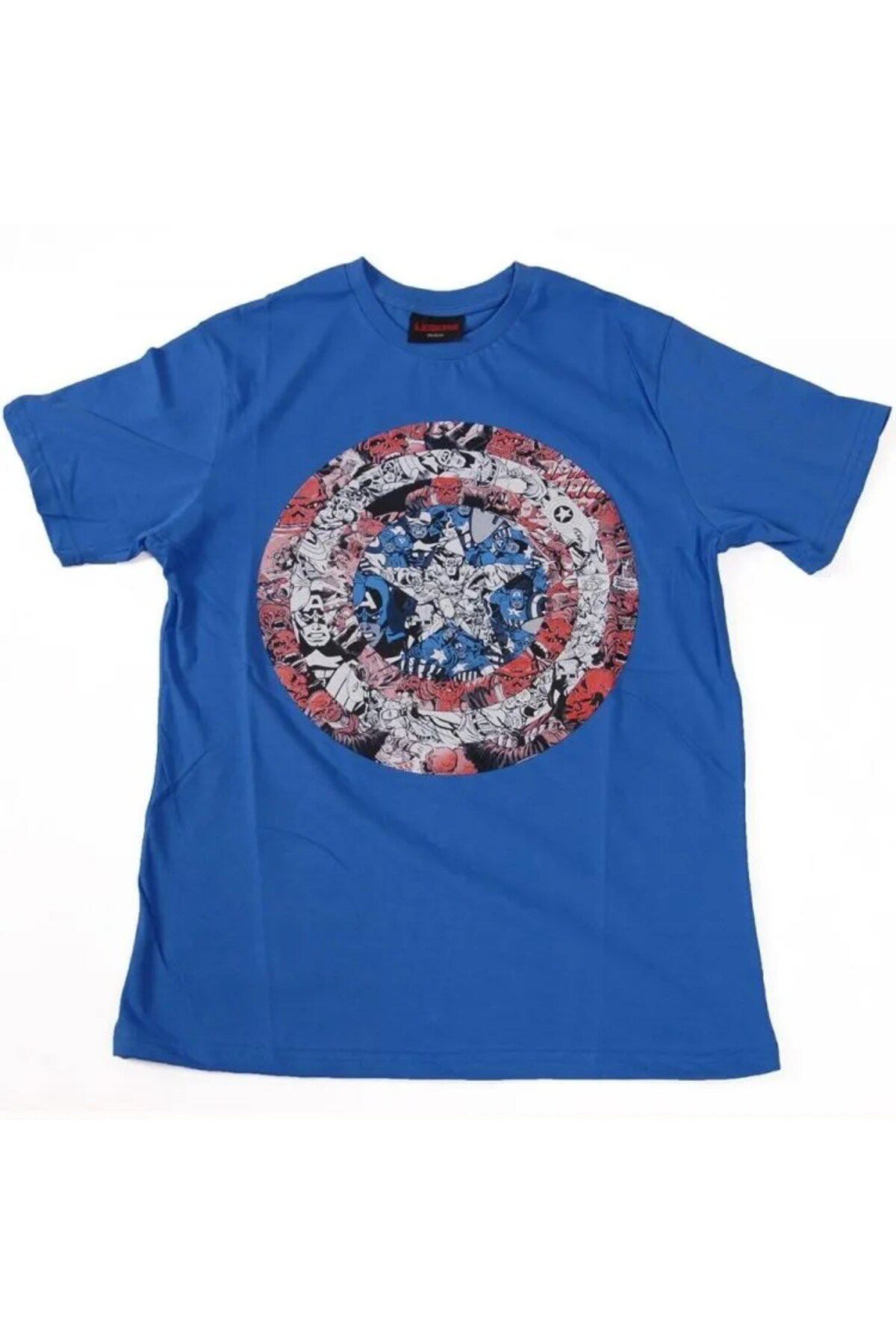 Marvel Captain America Shield No:2 Tişört Mavi