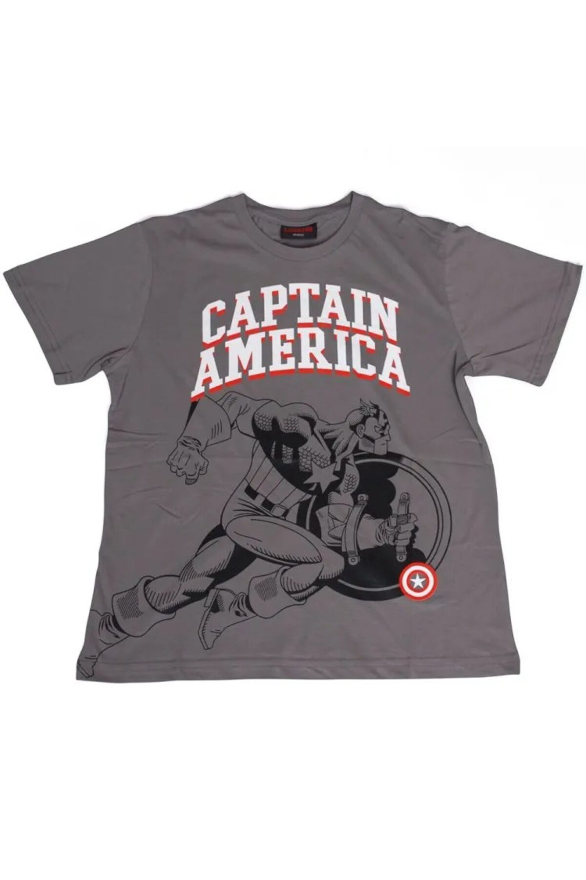 Marvel Classic Captain America Tişört Gri
