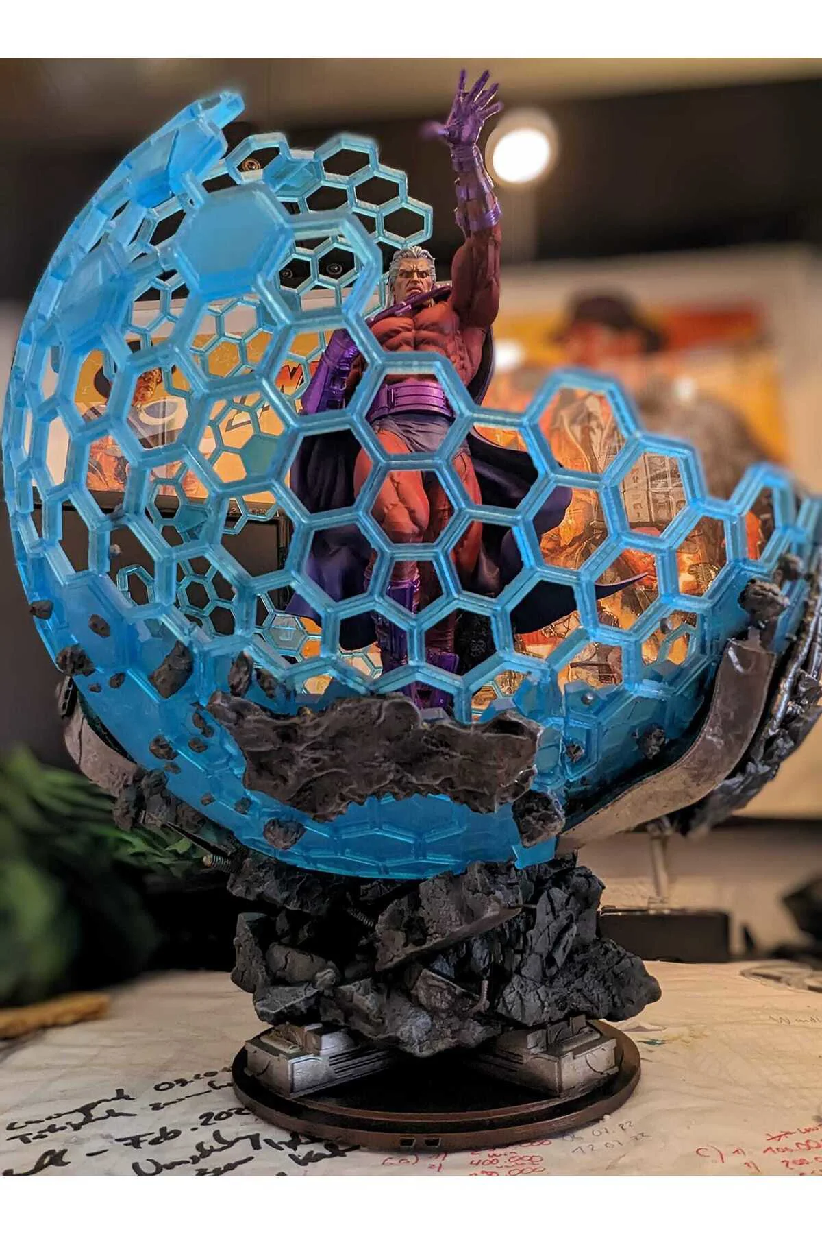 Marvel Comic X-Men Magneto Figür X-Men Magneto Dome 25CM Büyük Boy