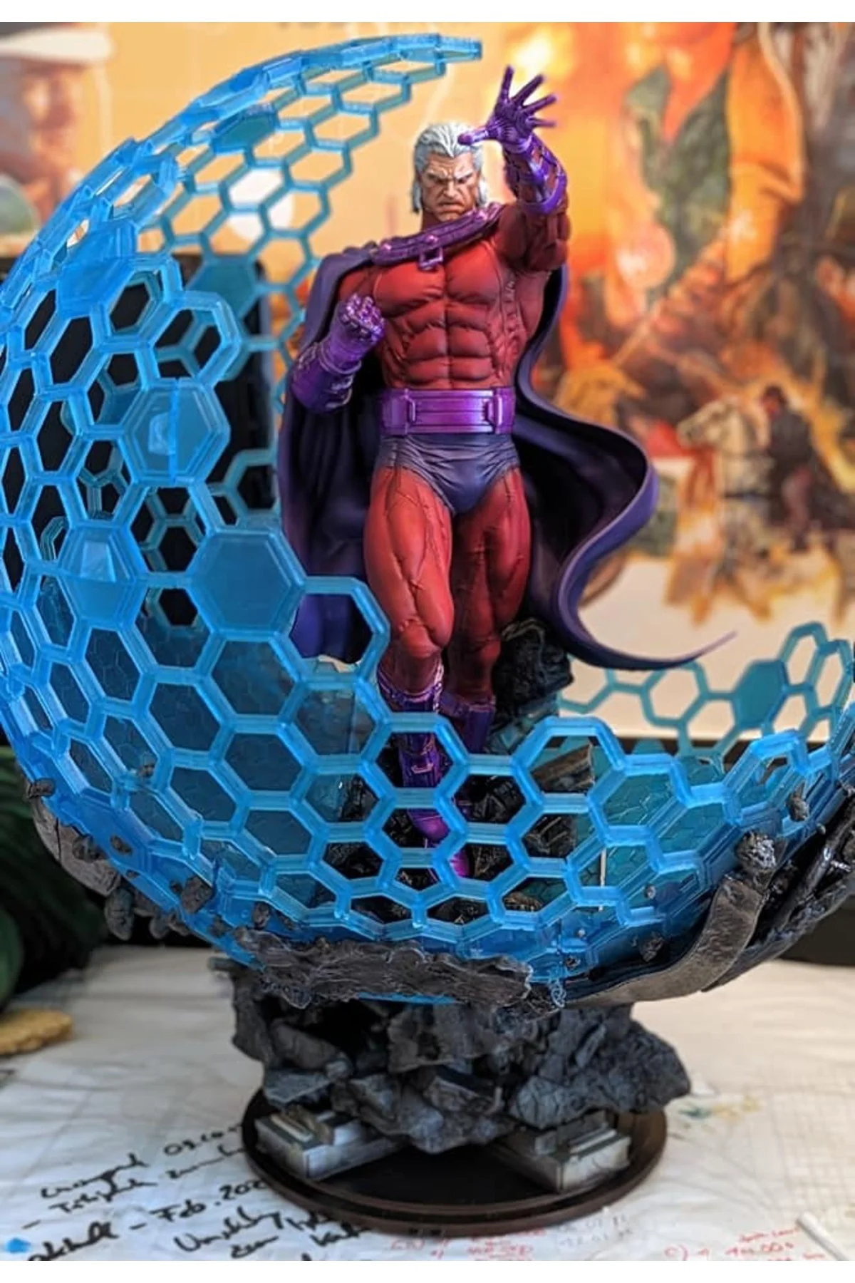 Marvel Comic X-Men Magneto Figür X-Men Magneto Dome 25CM Büyük Boy