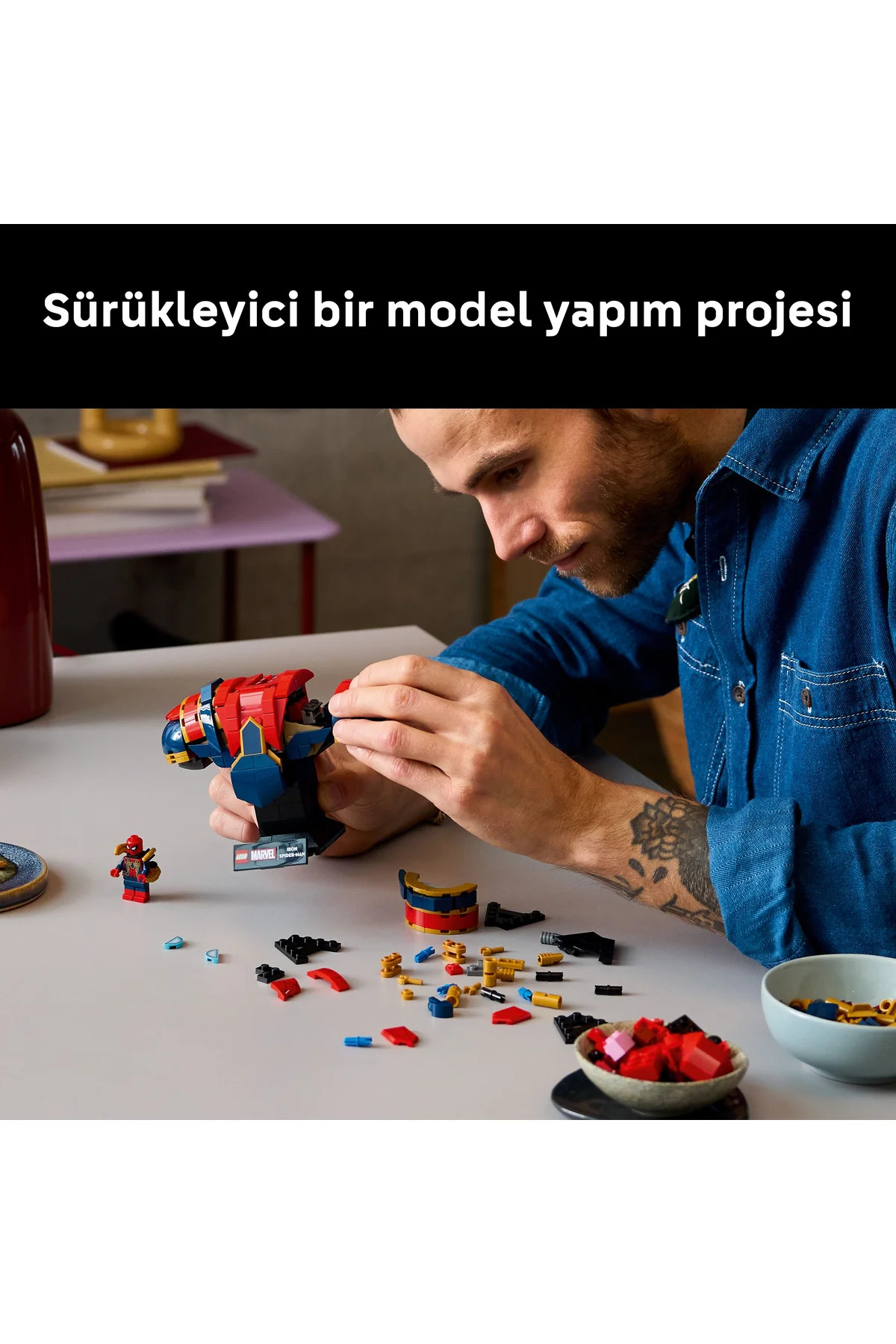 Lego ® ǀ Marvel İron Örümcek Adam Büstü 76326 - Yetişkinler İçin Kolek