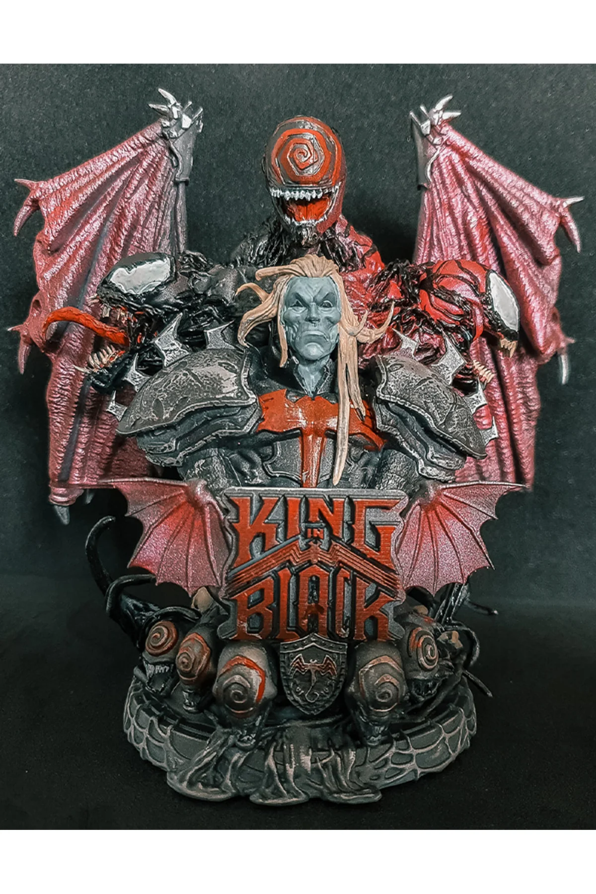 Marvel King in Black Büst Onyx King Büst Siyah Giyen Kral Büst 15CM