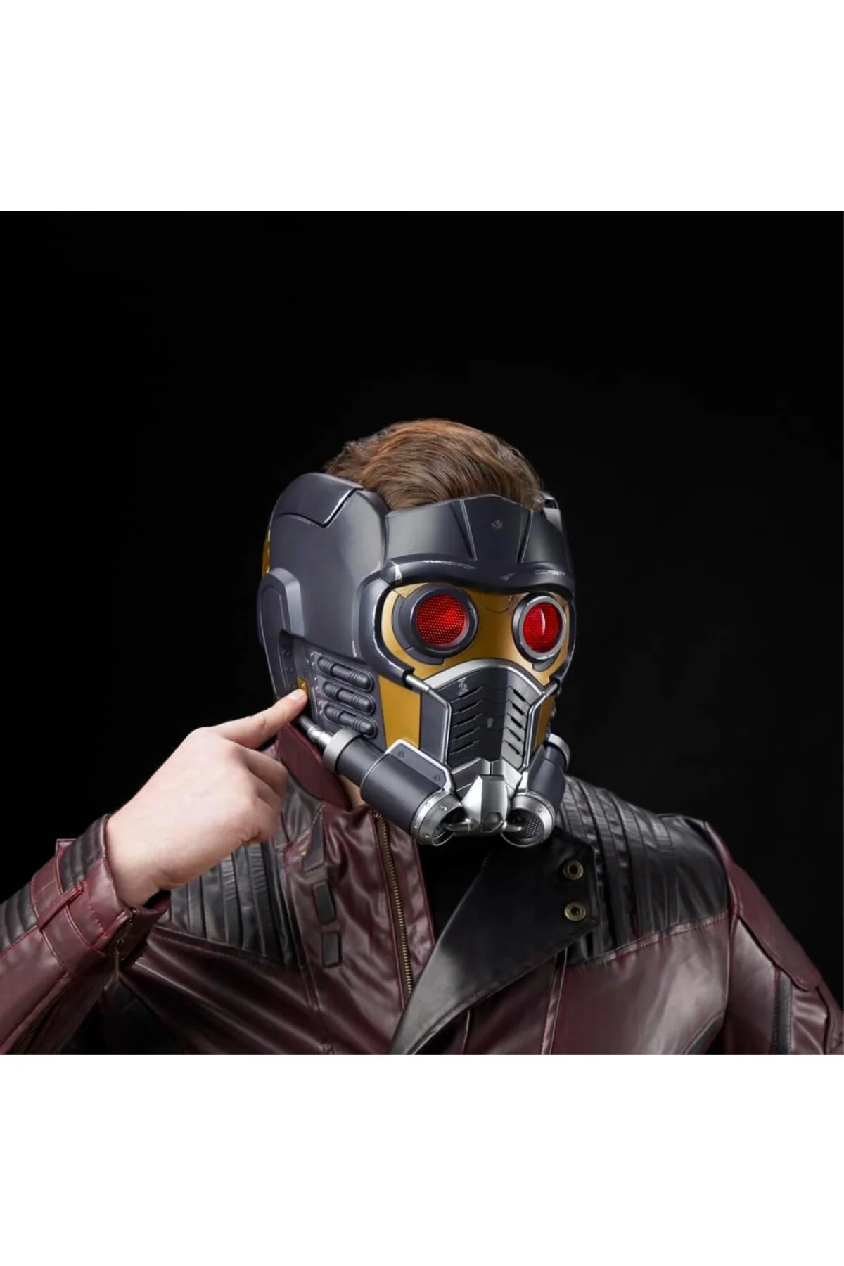 Marvel Legends Series Guardians of the Galaxy Star-Lord Premium Electronic Helmet (Işık