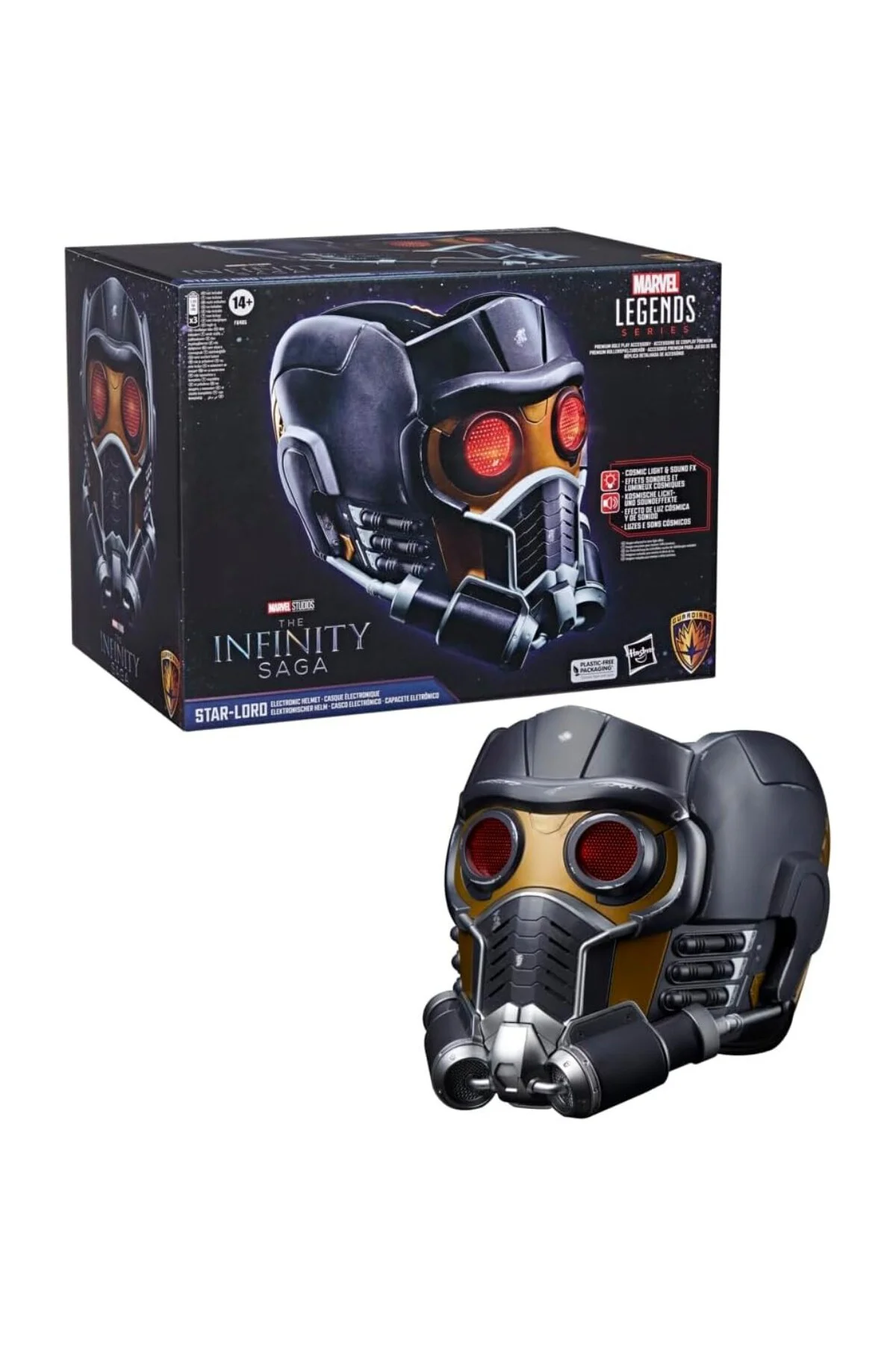 Marvel Legends Series Guardians of the Galaxy Star-Lord Premium Electronic Helmet (Işık
