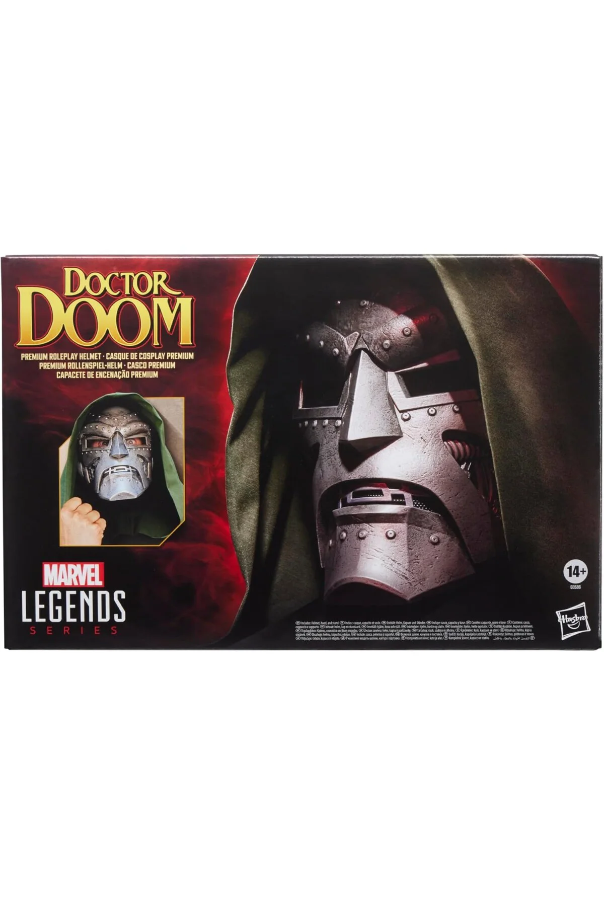 Marvel Legends Serisi Doctor Doom Premium Rol Oyunu Kaskı, Yetişkinler için Fantastik Dört Çiz