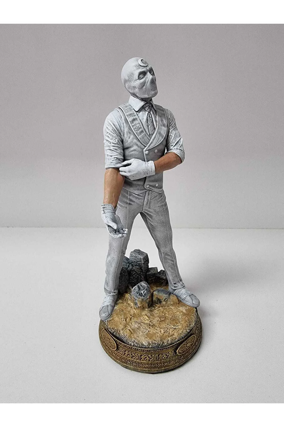 Marvel Moon Knight Figür Mr. Knight Boyalı Figür Büyük Boy 25CM