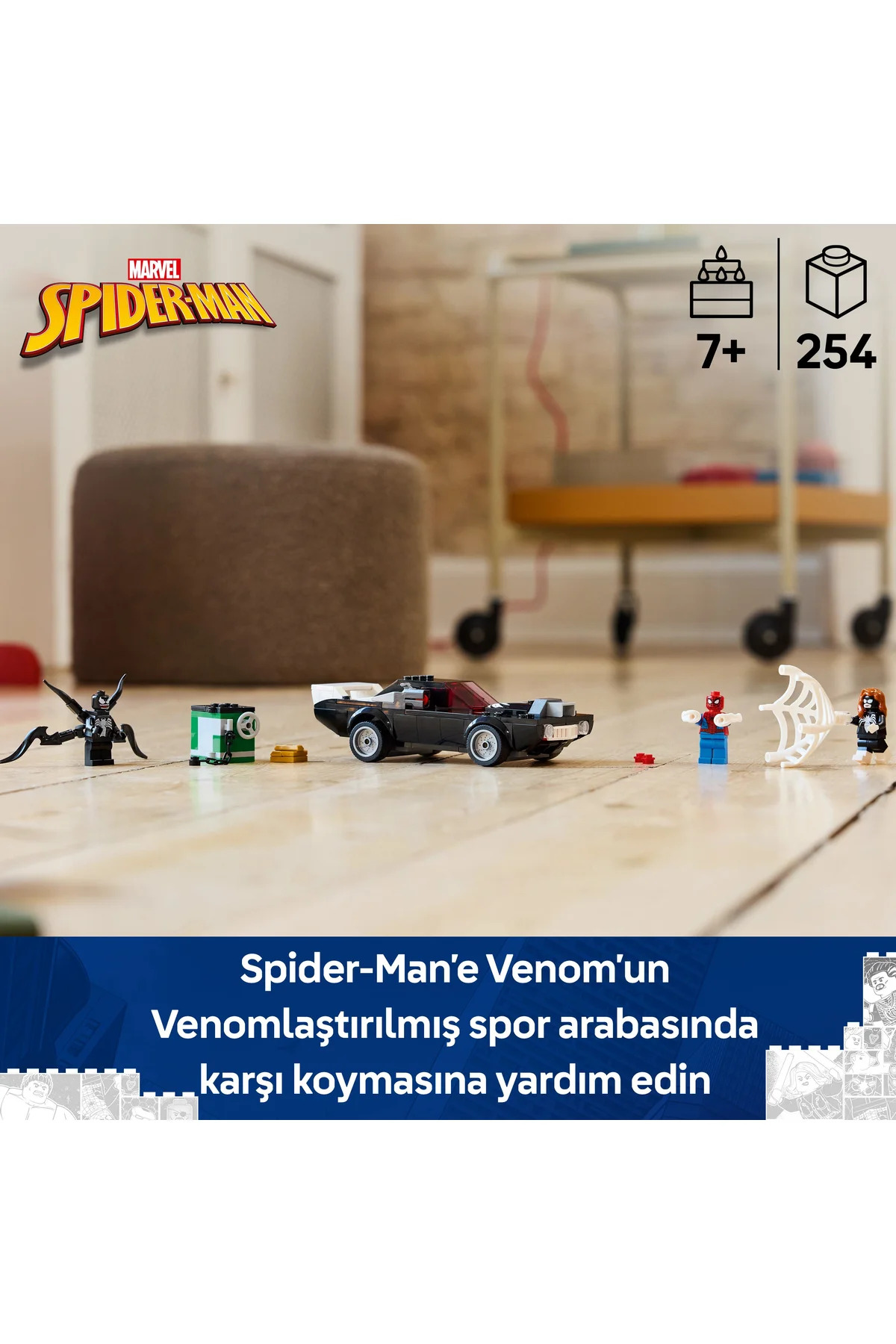 Lego ® Marvel Örümcek Adam, Venom Arabasına Karşı 76309 - 7+ Çocuklar