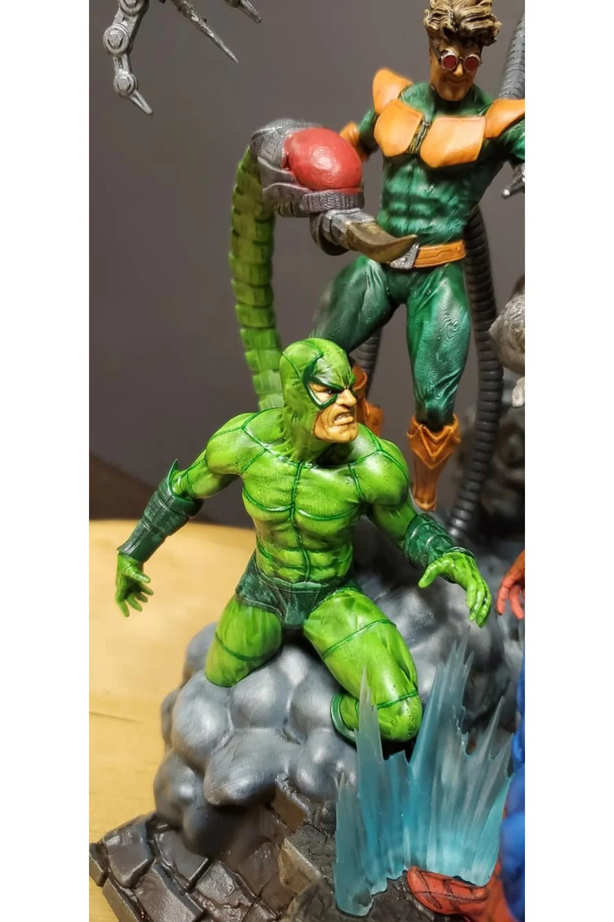 Marvel Sinister Six Figür Spiderman Figür Uğursuz Altı Figür Büyük Boy 30CM