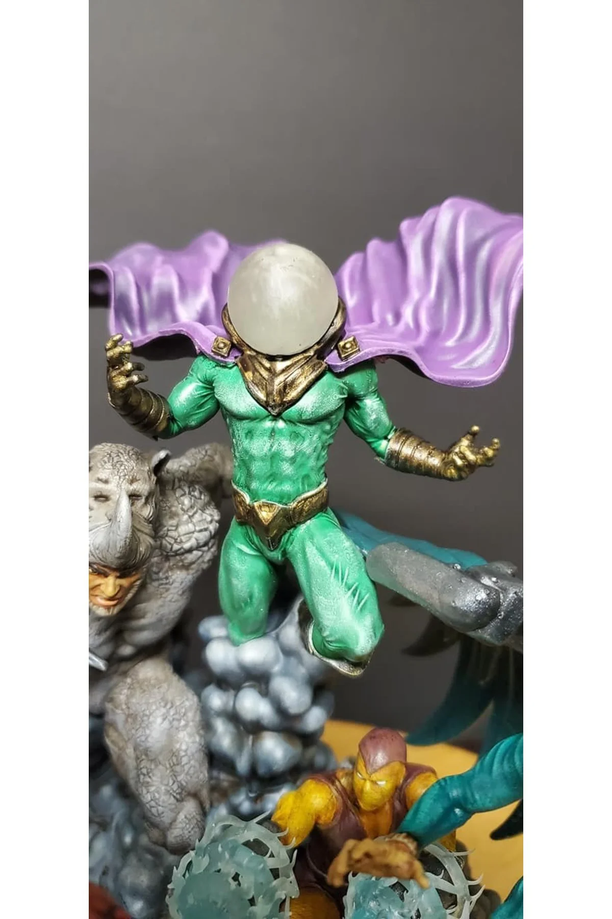 Marvel Sinister Six Figür Spiderman Figür Uğursuz Altı Figür Büyük Boy 30CM