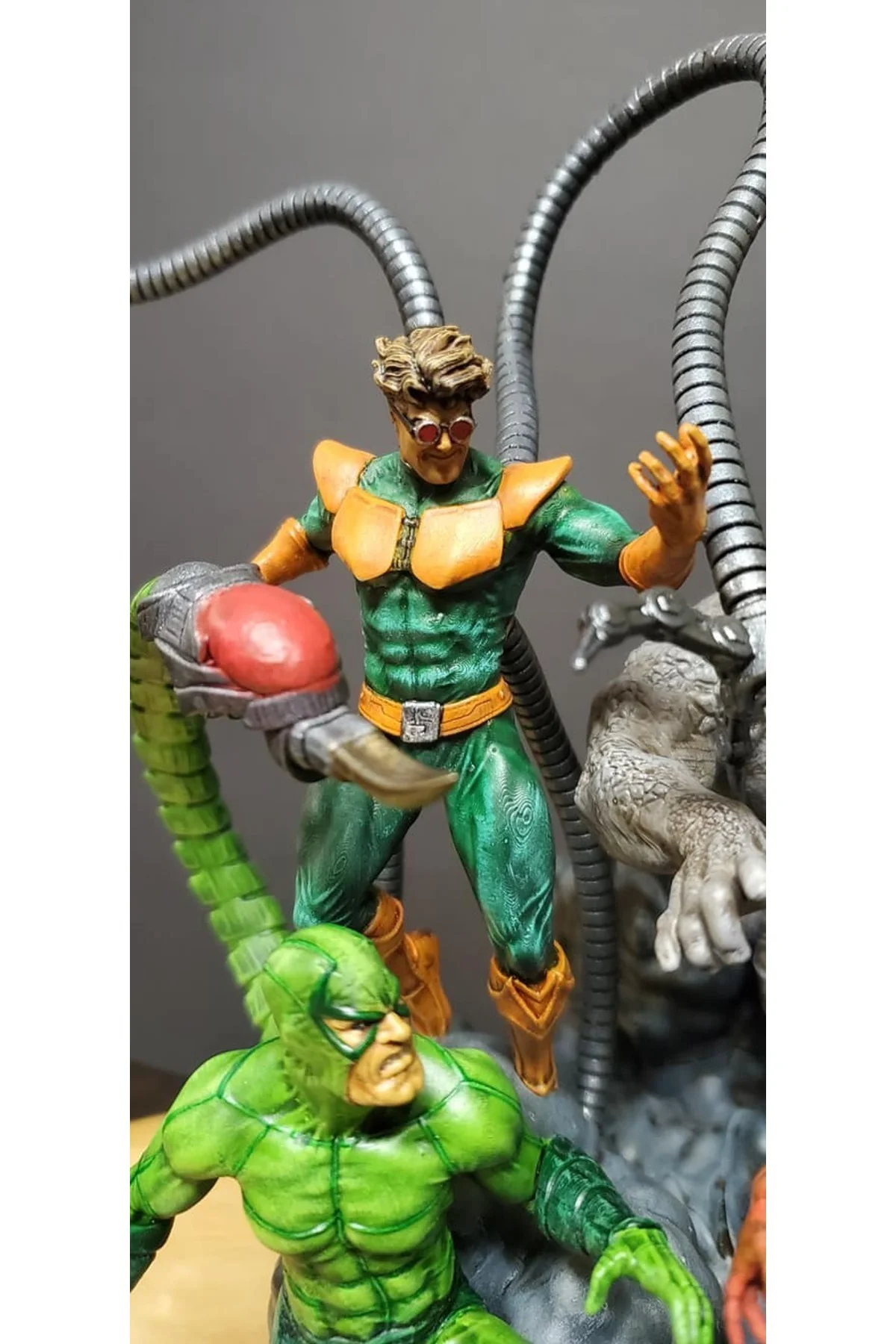 Marvel Sinister Six Figür Spiderman Figür Uğursuz Altı Figür Büyük Boy 30CM