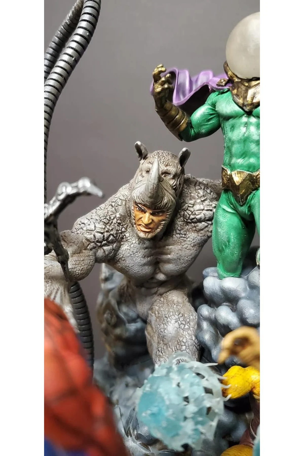Marvel Sinister Six Figür Spiderman Figür Uğursuz Altı Figür Büyük Boy 30CM