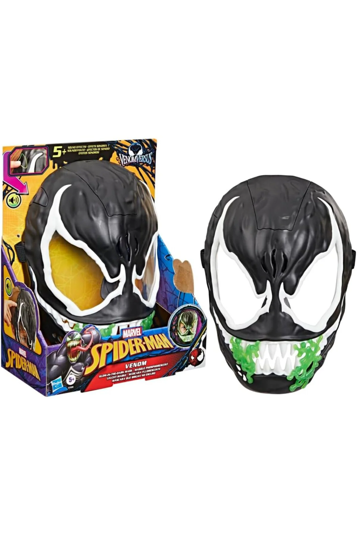 Marvel VenomVersus Venom Karanlıkta Parlayan Maske, Süper Kahraman Oyuncakları - İngil