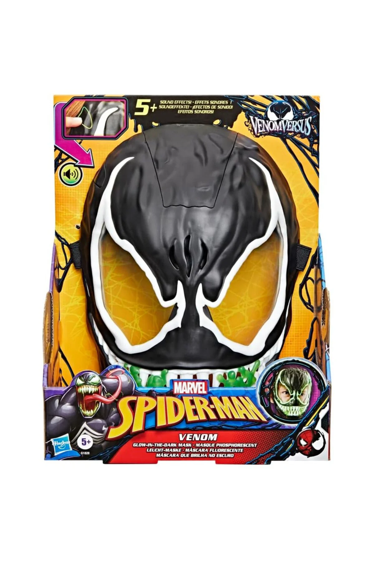 Marvel VenomVersus Venom Karanlıkta Parlayan Maske, Süper Kahraman Oyuncakları - İngil