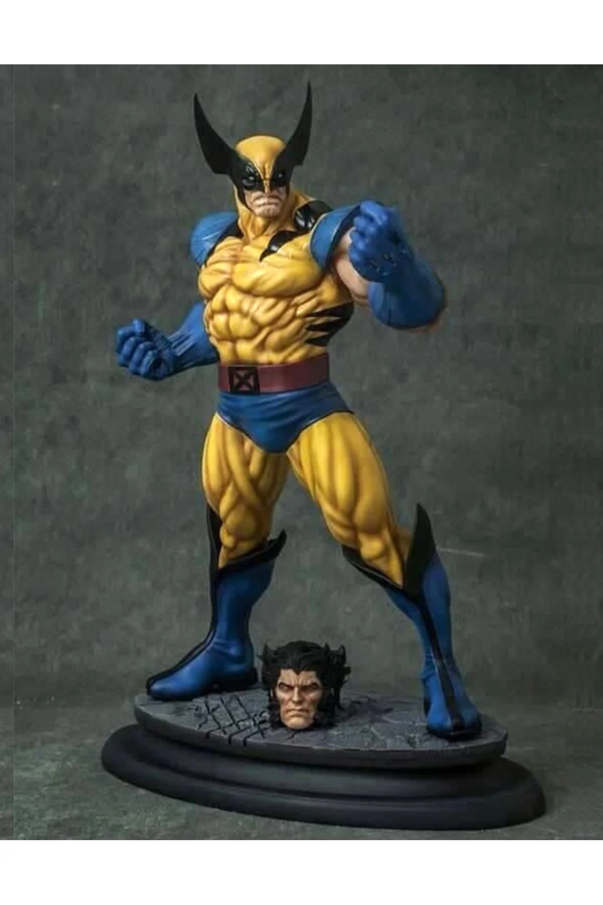 Marvel Wolverine Boyalı Figür Wolverine Logan Figür Büyük Boy 25CM