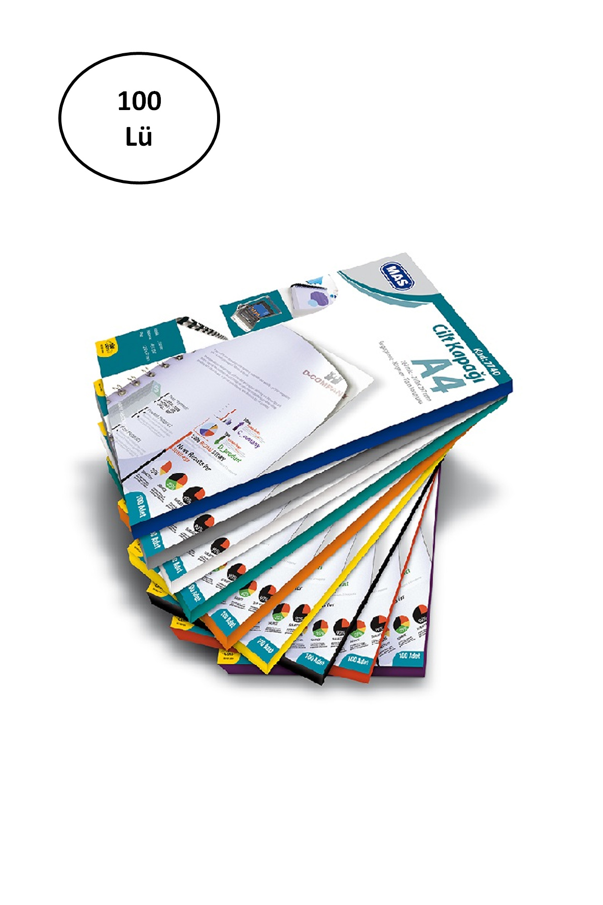 Just Cheap Store Mas Cilt Kapağı Pp A4 Sarı 100'Lü