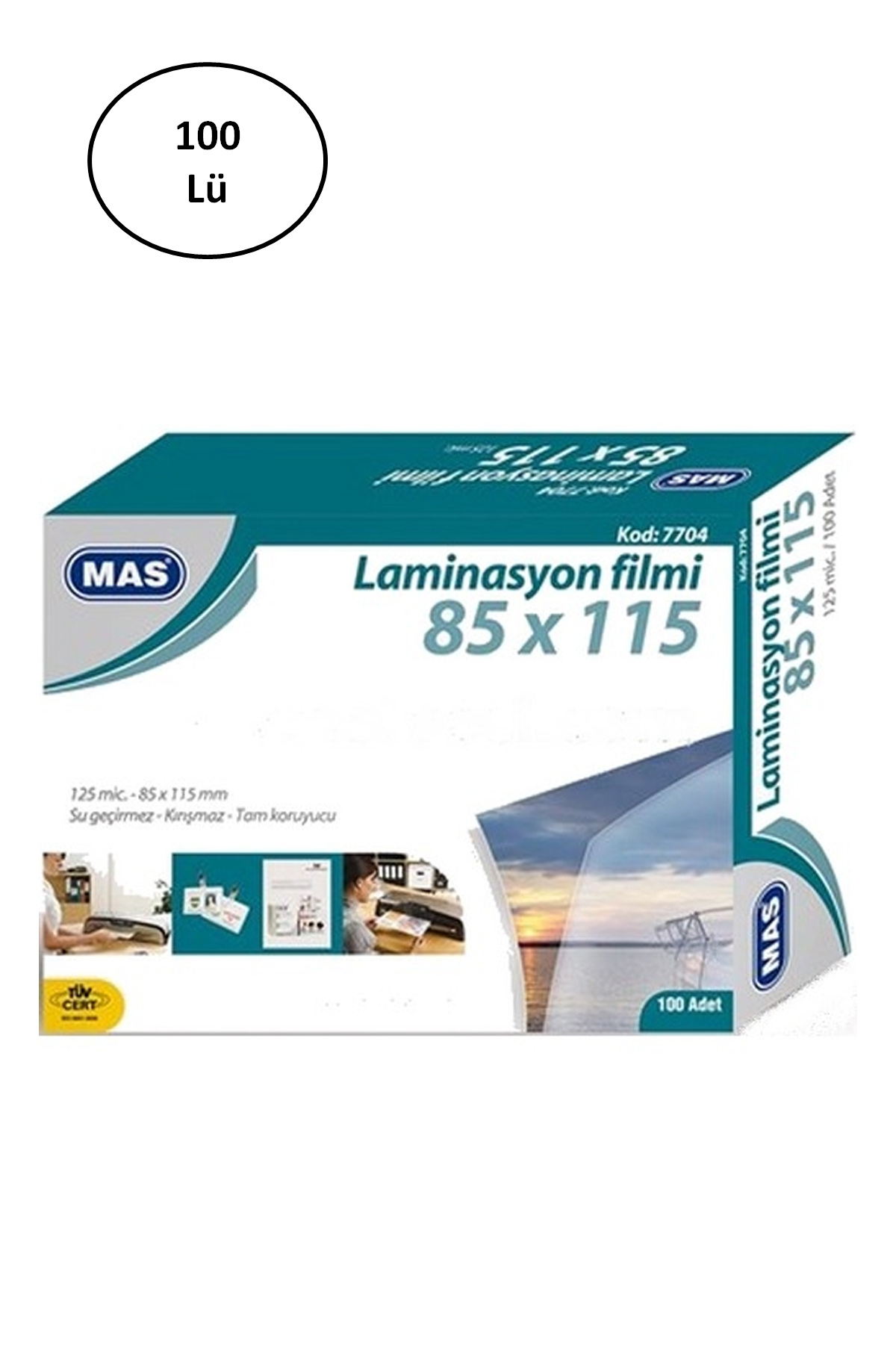 Just Cheap Store Mas Laminasyon Filmi Parlak 85X115 125 Mic 100 Lü