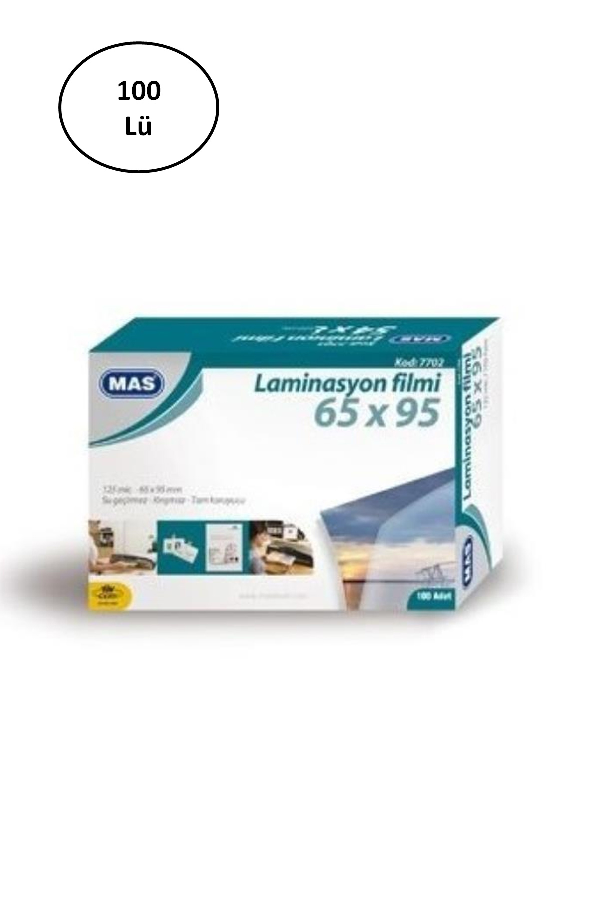 Just Cheap Store Mas Laminasyon Filmi 125 Mic 65X95 7702 100'Lü Paket