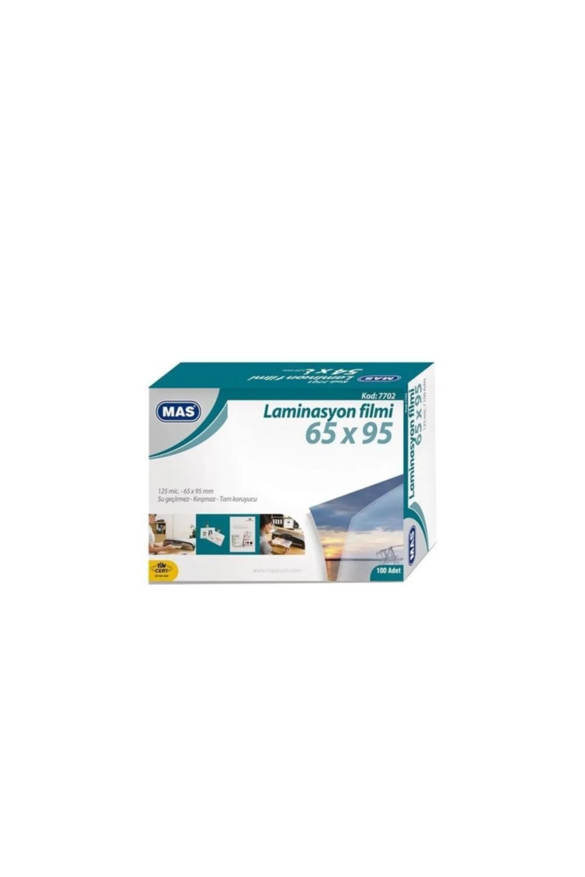 Mas Laminasyon Filmi 125 Mic 65x95 7702 100'lü Paket