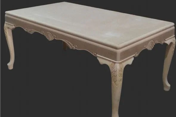 Masa 13589 LÜKENS ASLAN ayak Model Kayın oyma ayak Mdf HAM sabit 