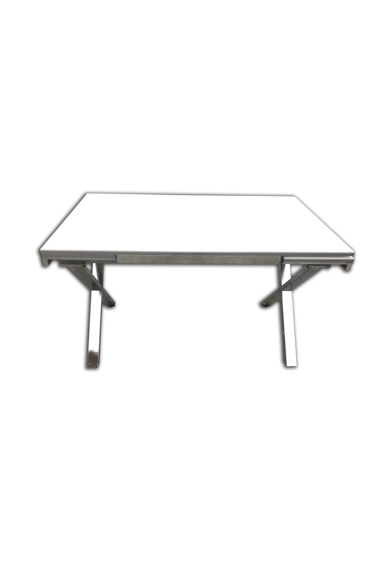 Masa 13656 X AYAK Model Metal Nikelaj Dikdörtgen Kelebek Yana AçıIır El yapım - Görsel 3