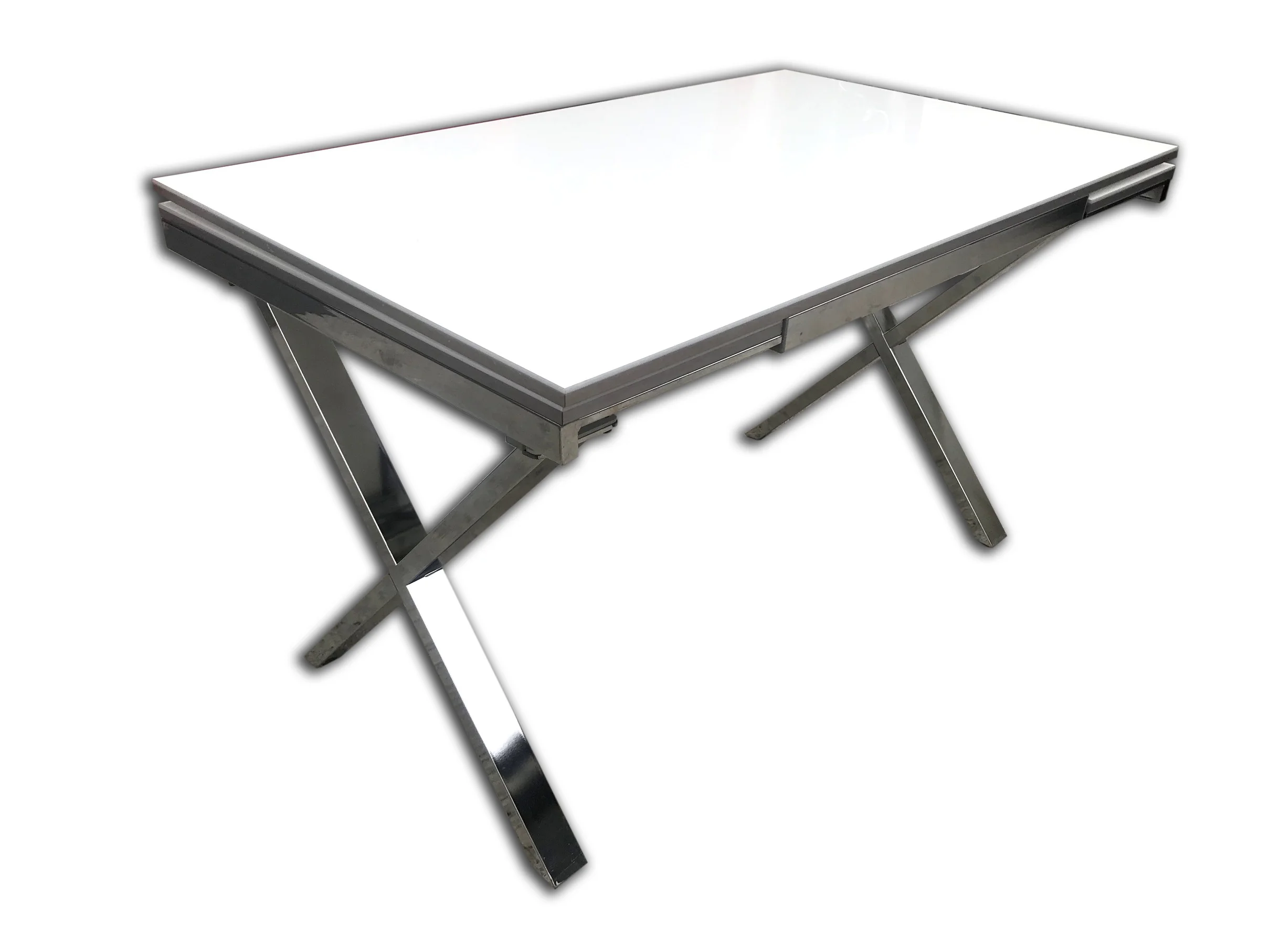 Masa 13656 X AYAK Model Metal Nikelaj Dikdörtgen Kelebek Yana Açı Masa 13656 X AYAK Model Metal Nikelaj Dikdörtgen Kelebek Yana Açı