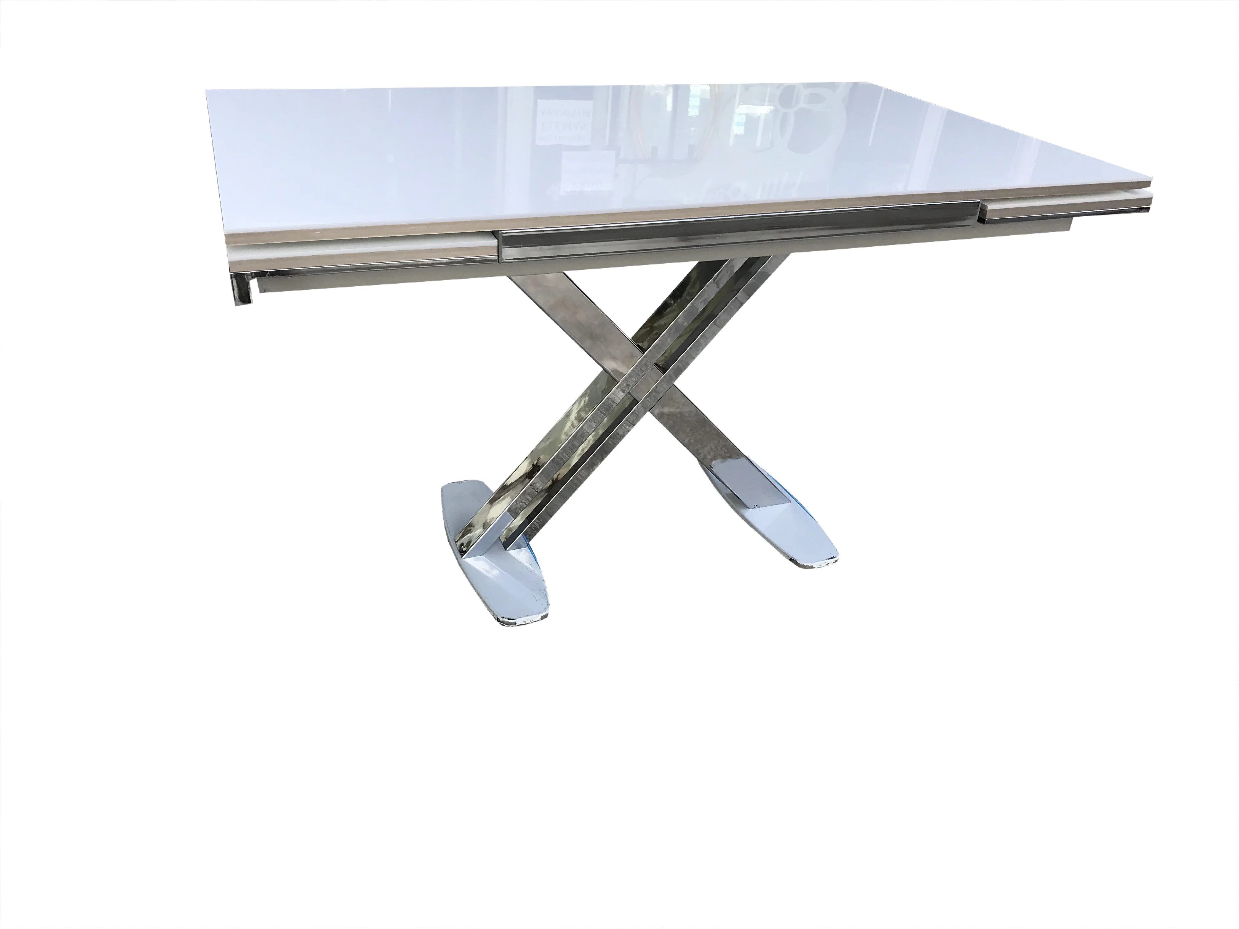 Masa 13661 X AYAK Model Metal Nikelaj Kelebek Yan Açılır Üstü cam Masa 13661 X AYAK Model Metal Nikelaj Kelebek Yan Açılır Üstü cam