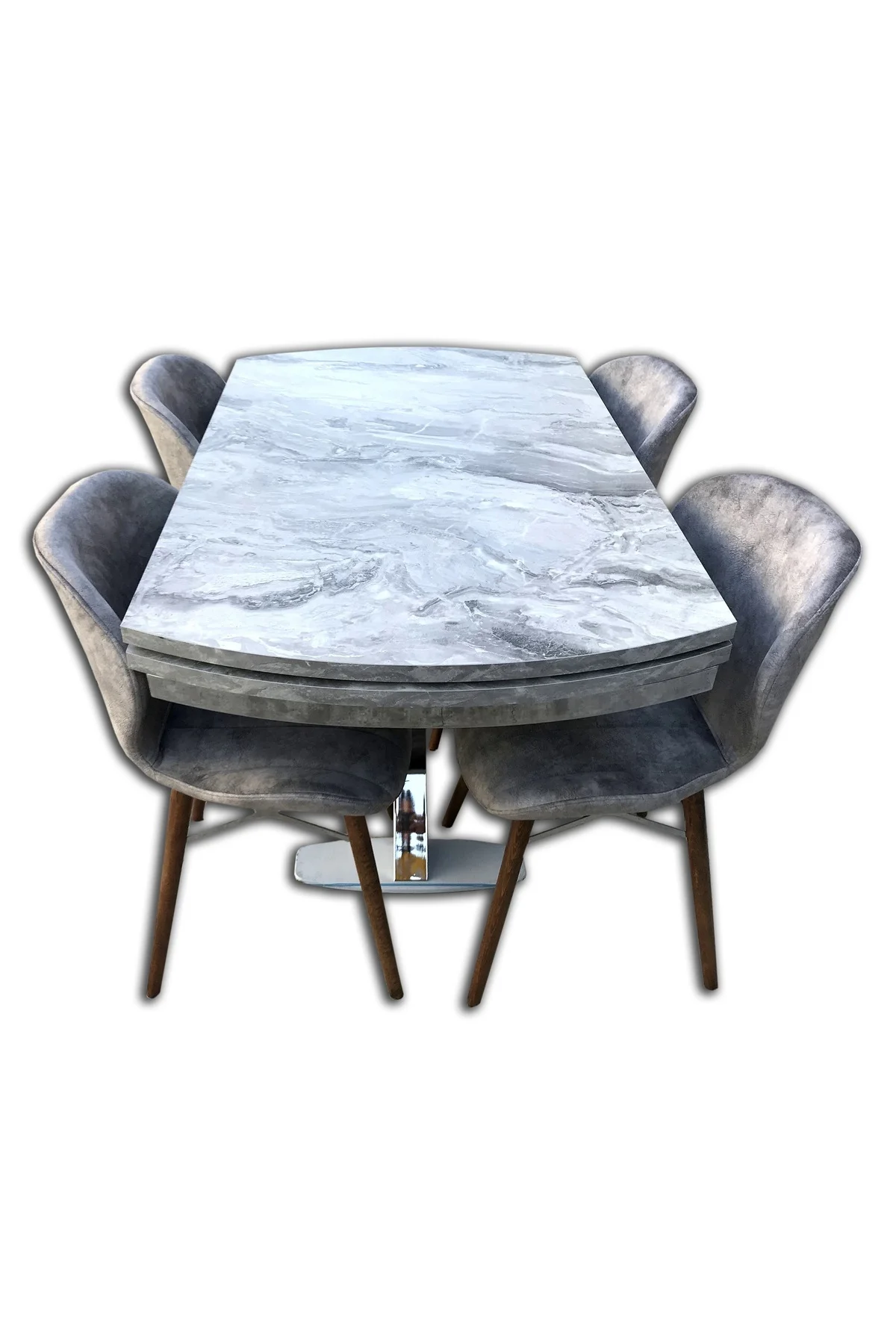 Masa 13713 X Çapraz Metal nikelaj Ayak MDF açıl tabla Dökme sünger lily sandalye Masa 13713 X Çapraz Metal nikelaj Ayak MDF açıl tabla Dökme sünger lily sandalye