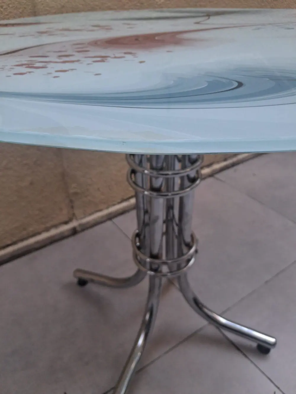 Masa 16612 Japon Ayak Digital Metal Nikelaj 90cm Temper 8mm Grafi