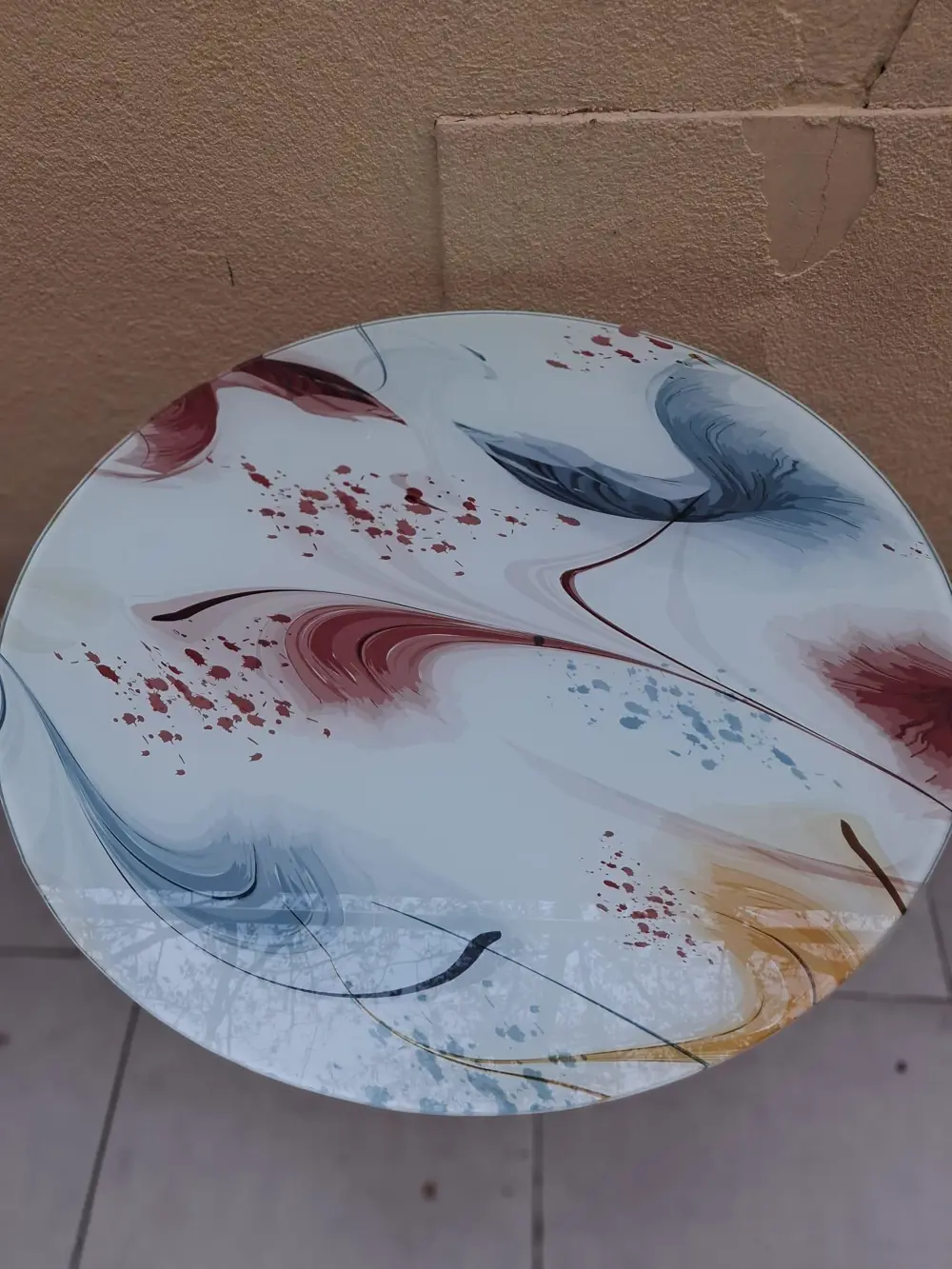 Masa 16612 Japon Ayak Digital Metal Nikelaj 90cm Temper 8mm Grafi