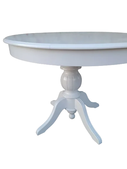 Masa 17363 Baba Ihlamur Ayak Açılır Klasik 100cm Ahşap MDF Beyaz 